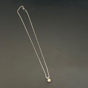 Silver Necklace with Pearl Pendant